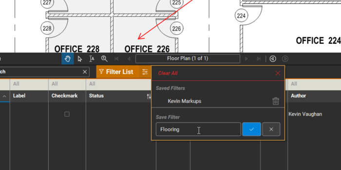 Save Filter List - Revu 20 - TAVCO