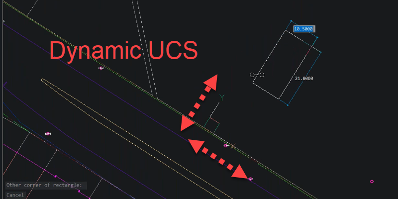 BricsCAD Dyamic UCS