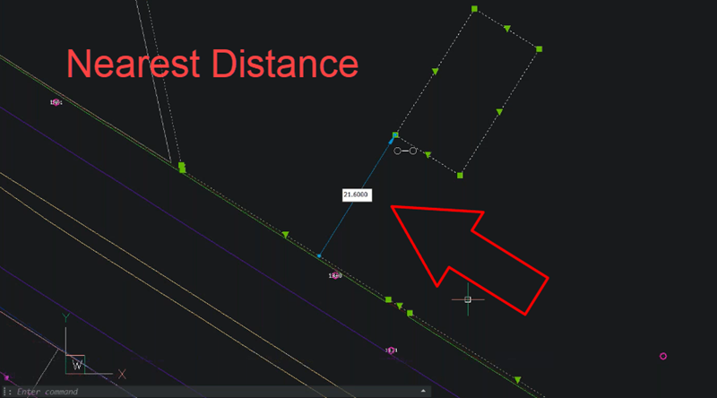 BricsCAD Nearest Distance