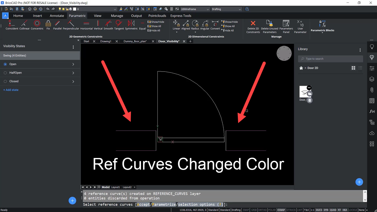 BricsCAD - Reference Curves changed color - TAVCO