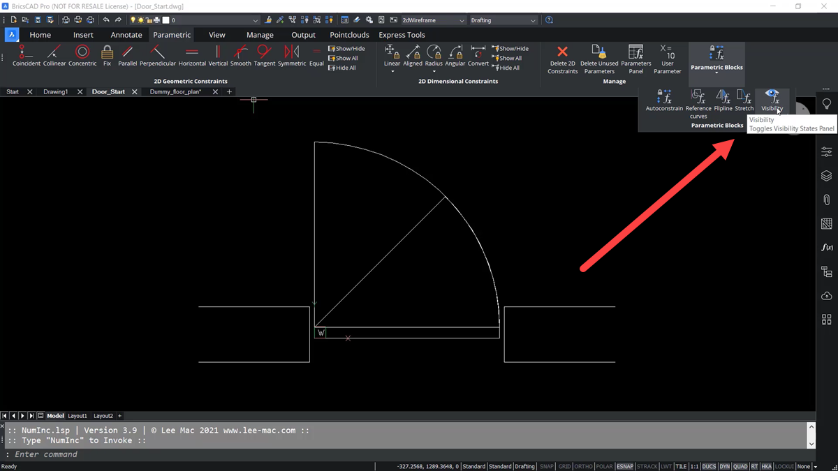 BricsCAD - Visibility States Panel - TAVCO