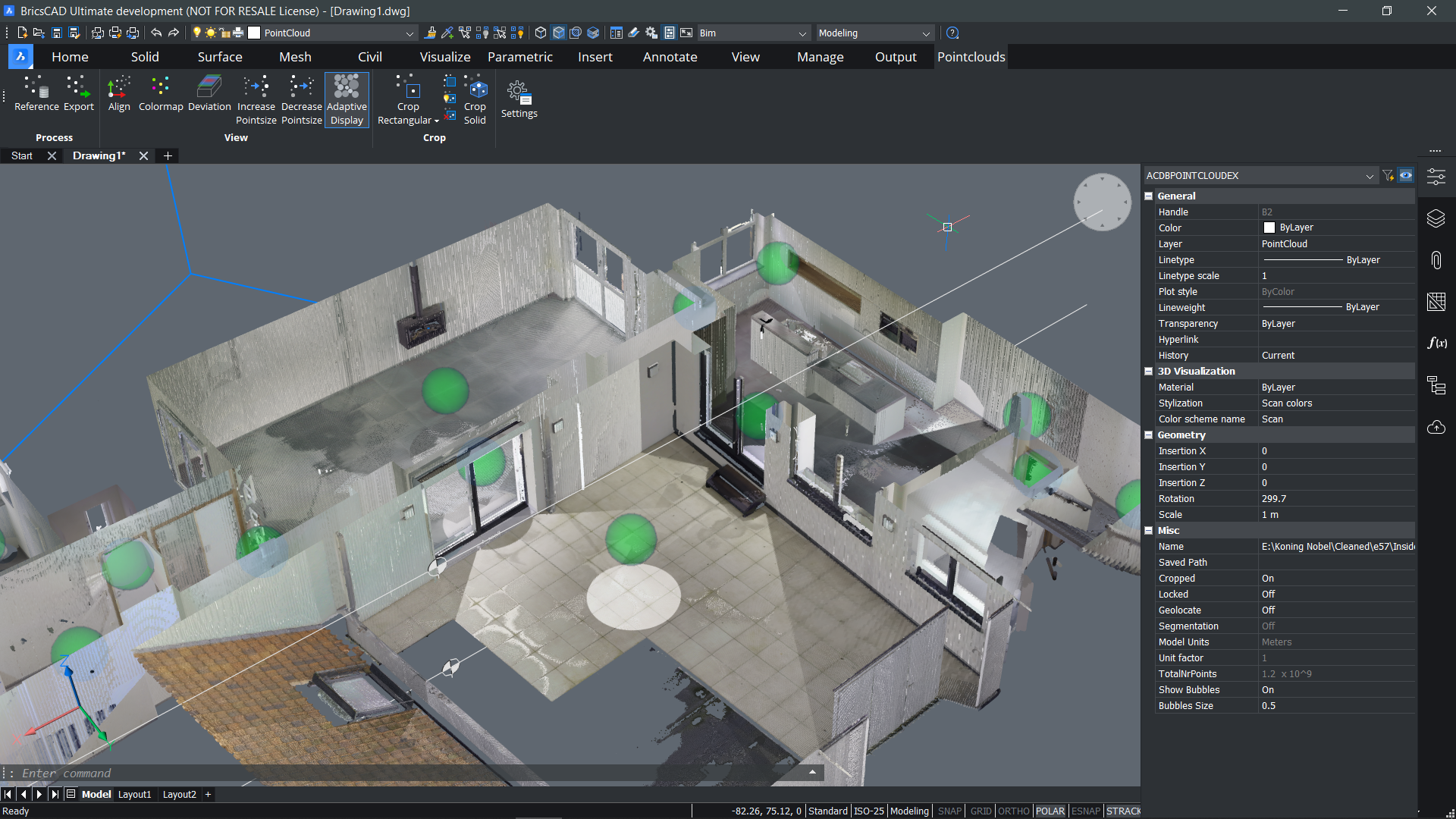 BricsCAD Pro - Pointcloud