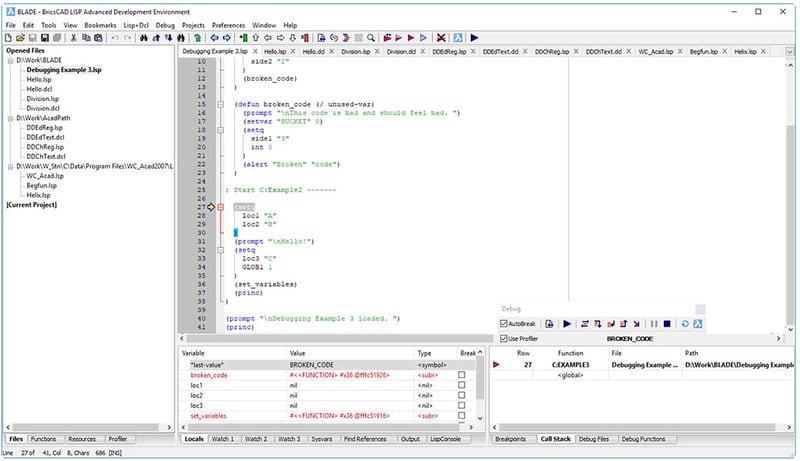 BricsCAD BLADE for LISP