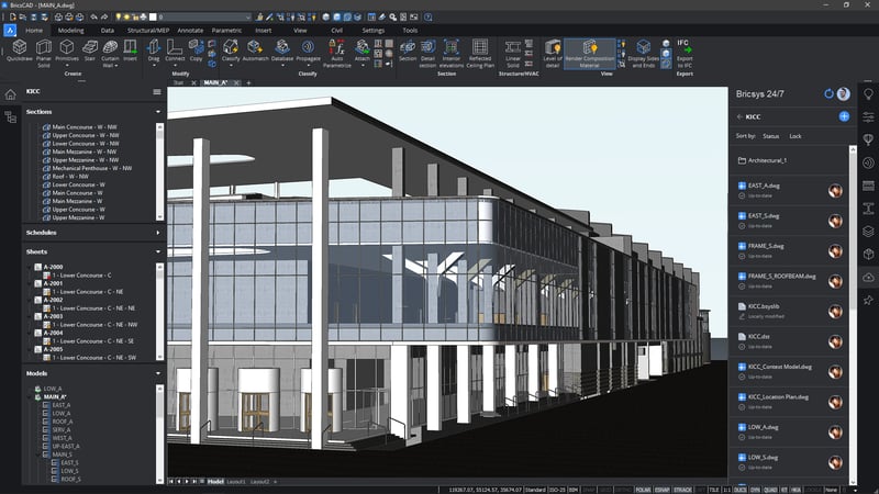 BricsCAD BIM V21 - Project-browser-Cloud