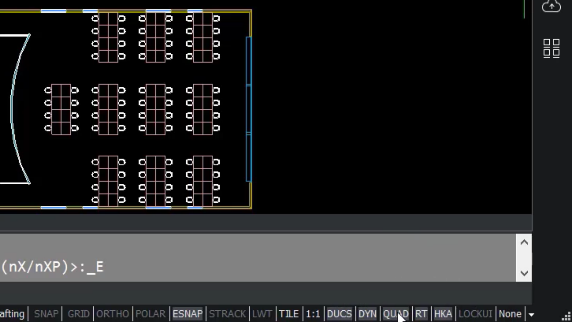 BricsCAD QUAD Cursor - Activate the QUAD in Status Bar