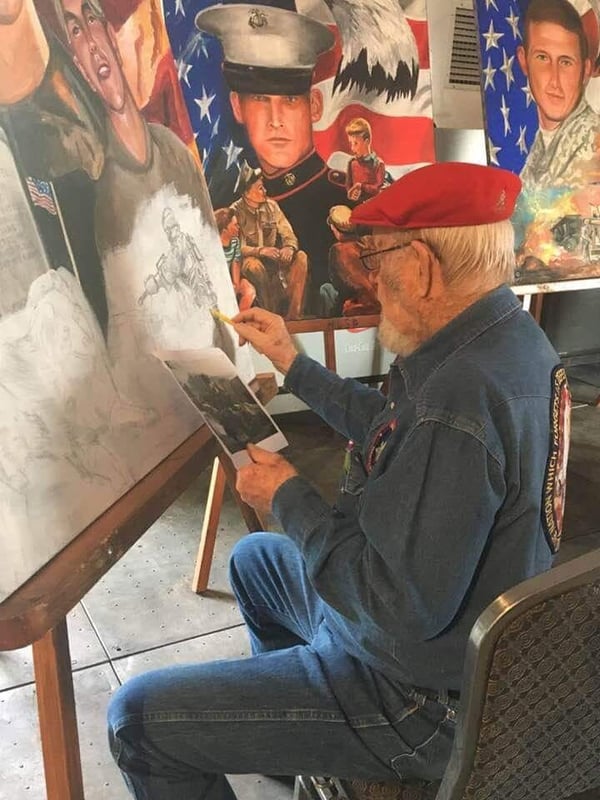 Ken Pridgeon honoring fallen warriors through ART