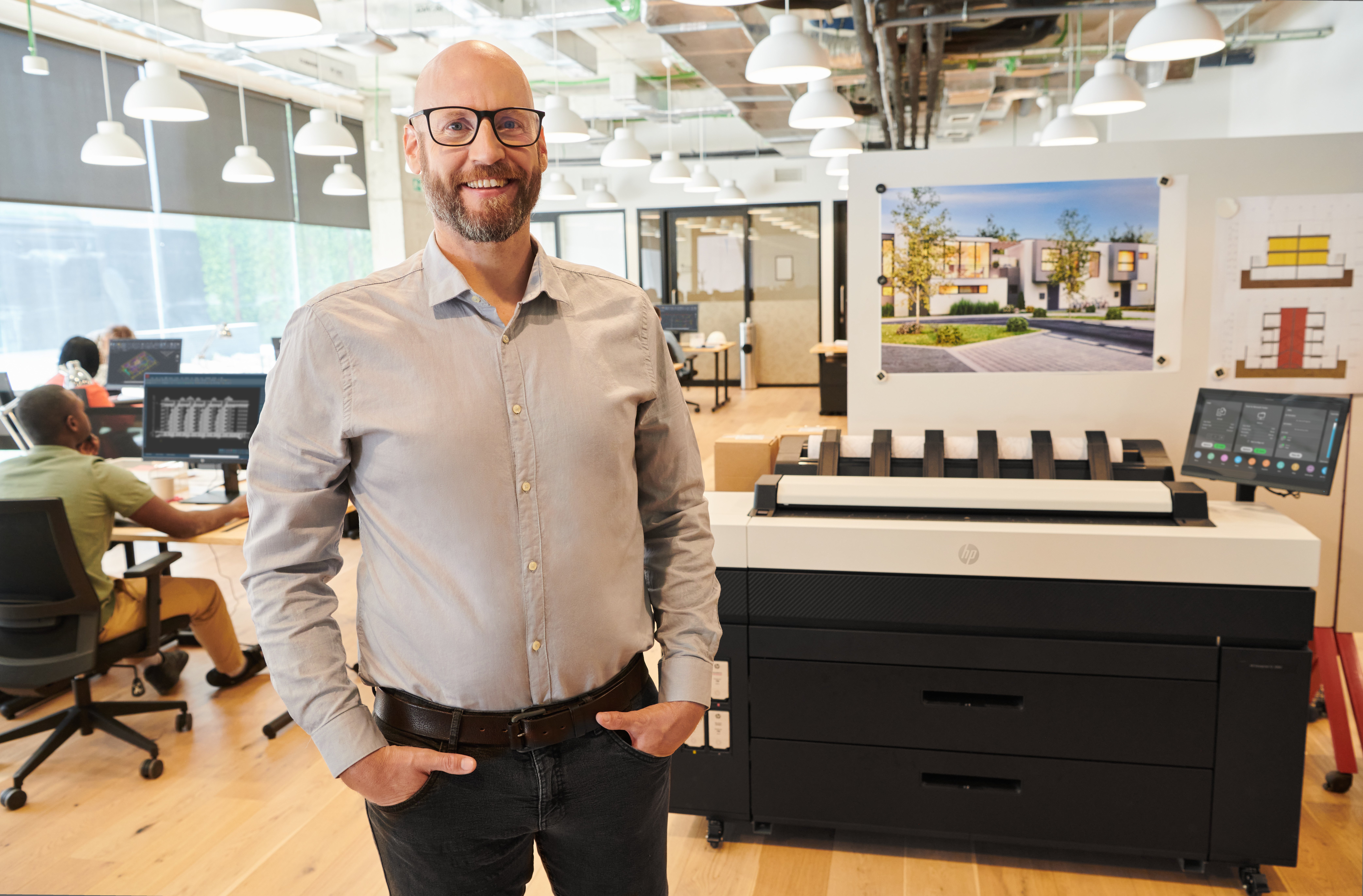 HP DesignJet XL 3800 MFP - ENterprise Lyfestyle 01