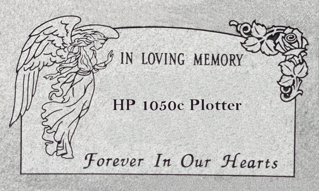 HP 1050c dead plotter headstone