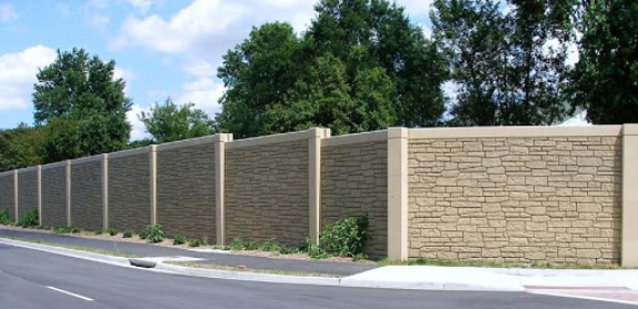 Civil construction sound wall