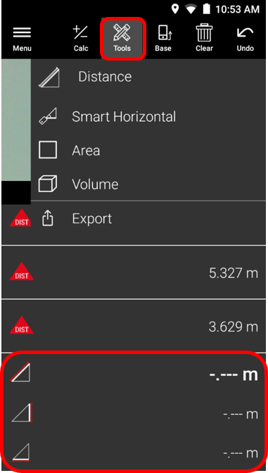 Area Volume or Smart Horizontal Measure - BLK3D