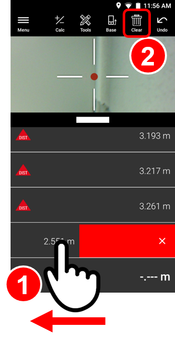 Clear historical laser measurement data - BLK3D