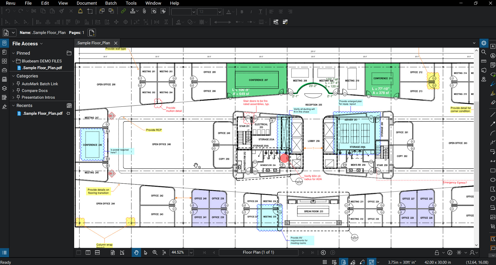 Bluebeam-Revu-2018-Markup-Screenshot