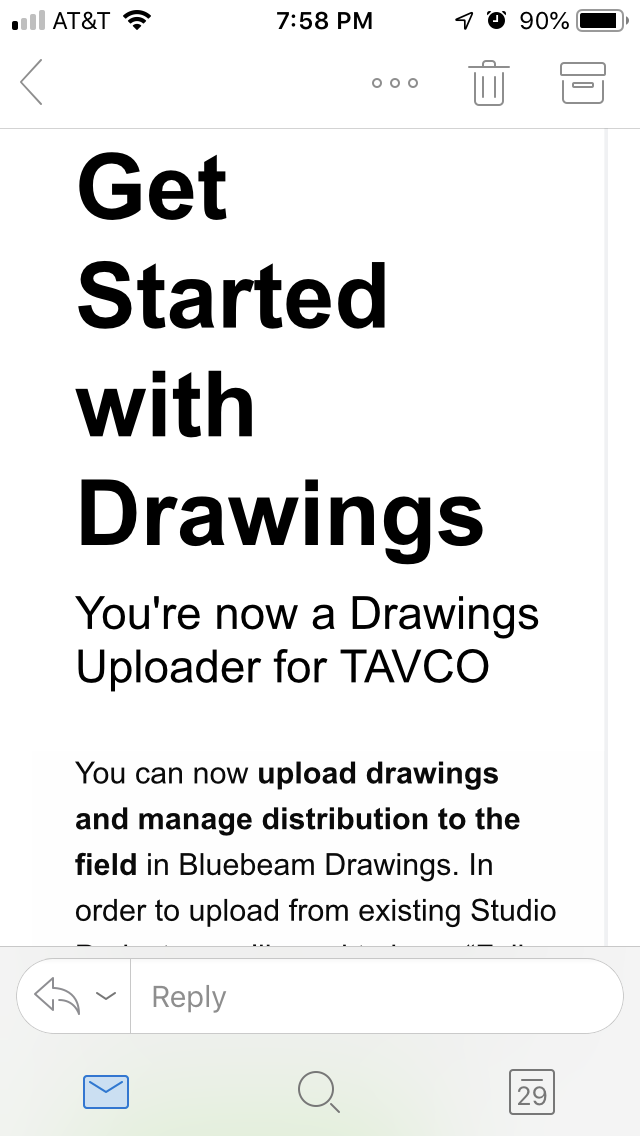 Bluebeam Drawings - Confirmed Uploader