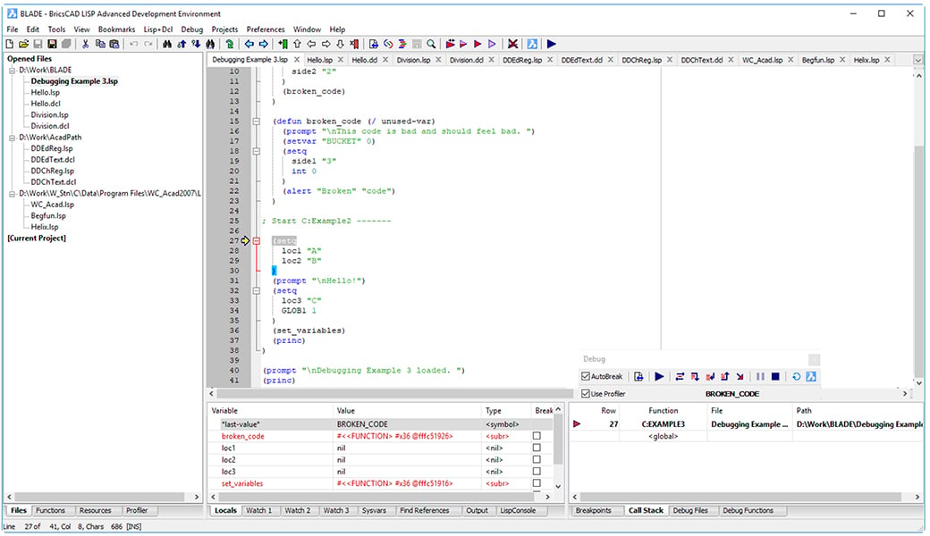 BricsCAD BLADE for LISP