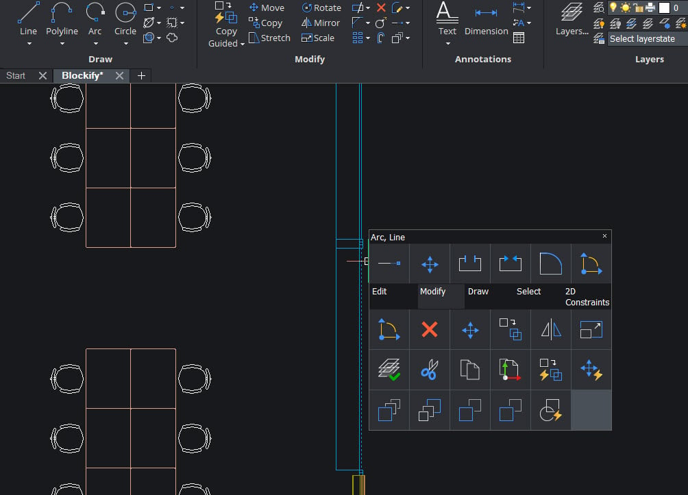 BricsCAD QUAD Cursor - TAVCO