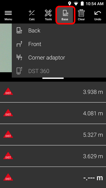 Change the Measurement Base - Leica BLK3D