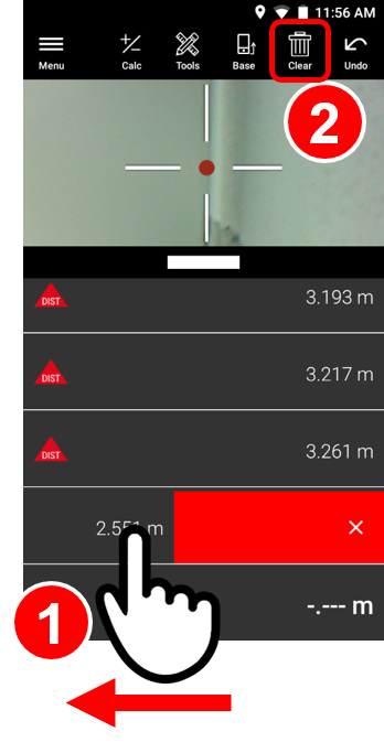 Clear historical laser measurement data - BLK3D