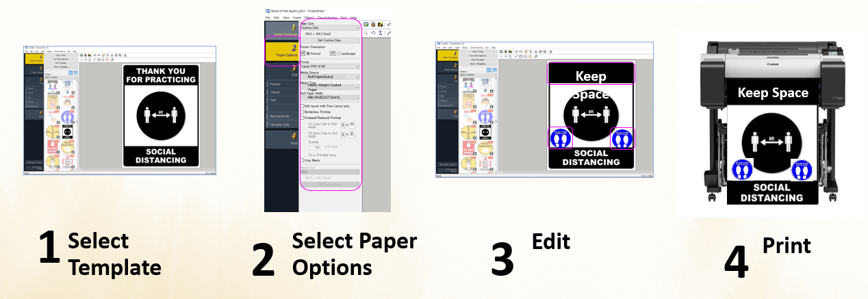 PosterArtist 4 easy steps - TAVCO